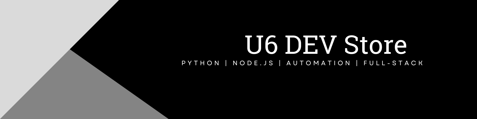 Banner da U6 DEV Store