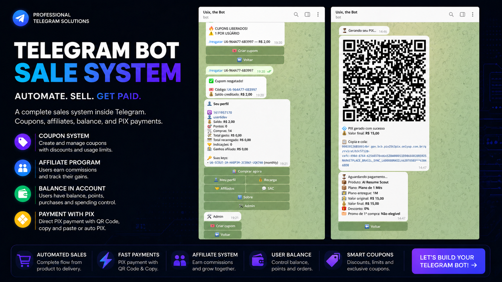 Bot Telegram com Pagamentos Integrados - preview 1